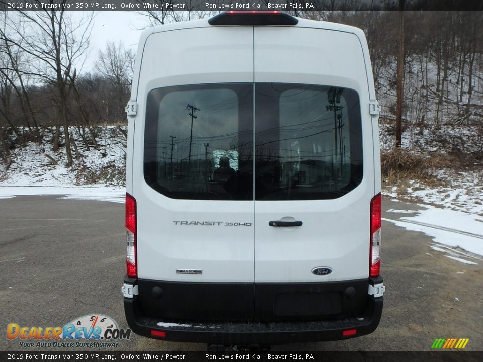 2019 Ford Transit Van 350 MR Long Oxford White / Pewter Photo #5