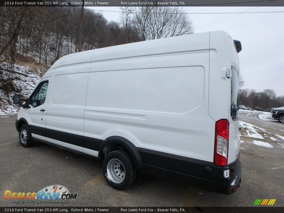 2019 Ford Transit Van 350 MR Long Oxford White / Pewter Photo #7