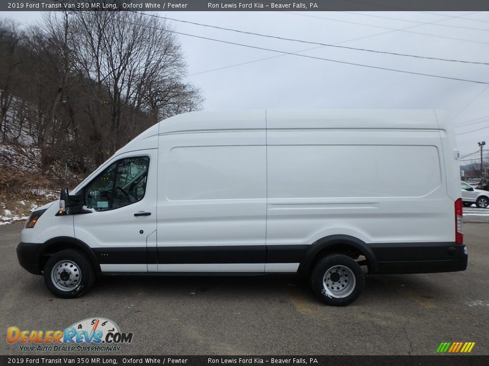 2019 Ford Transit Van 350 MR Long Oxford White / Pewter Photo #8