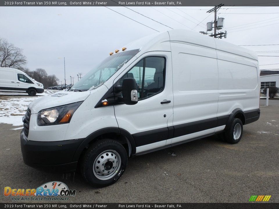 2019 Ford Transit Van 350 MR Long Oxford White / Pewter Photo #9