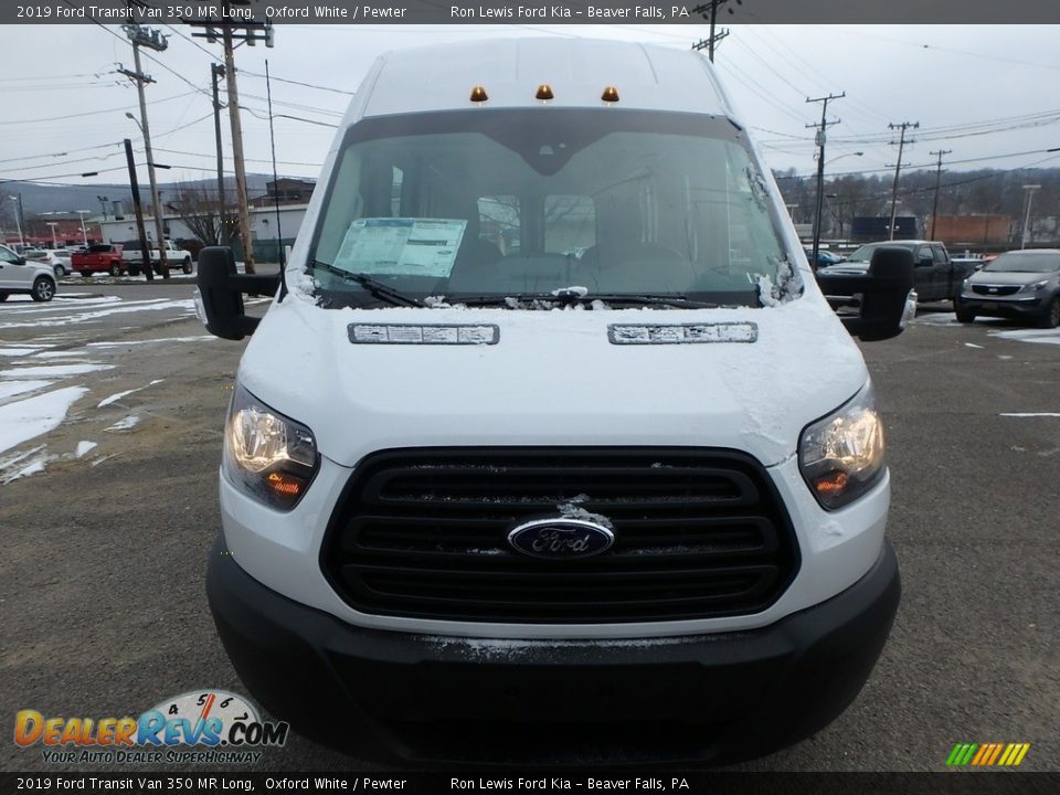 2019 Ford Transit Van 350 MR Long Oxford White / Pewter Photo #10
