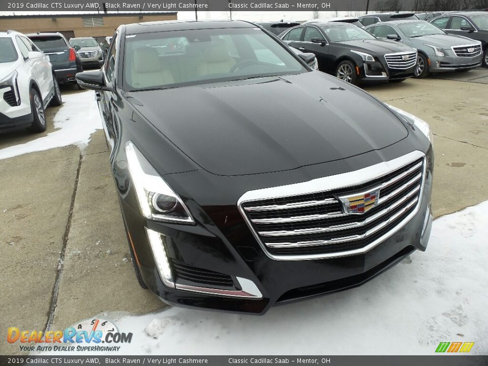 2019 Cadillac CTS Luxury AWD Black Raven / Very Light Cashmere Photo #1