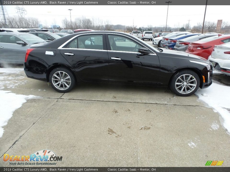 2019 Cadillac CTS Luxury AWD Black Raven / Very Light Cashmere Photo #2