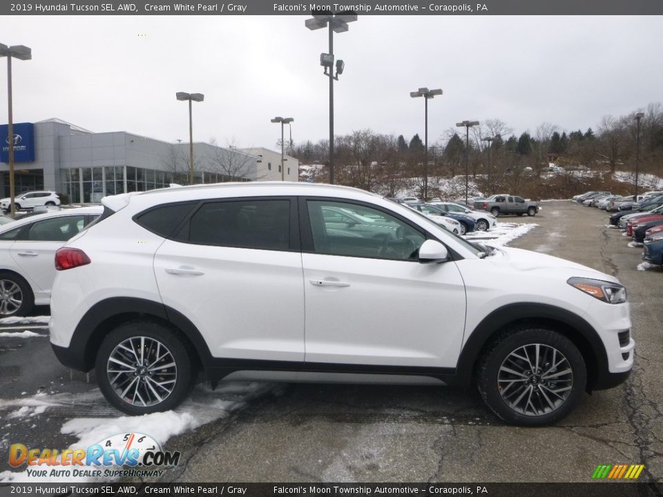 Cream White Pearl 2019 Hyundai Tucson SEL AWD Photo #1