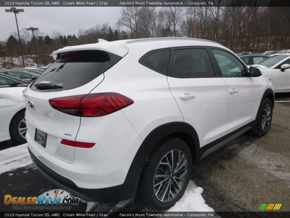 2019 Hyundai Tucson SEL AWD Cream White Pearl / Gray Photo #2