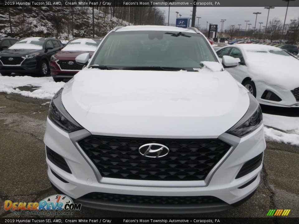 2019 Hyundai Tucson SEL AWD Cream White Pearl / Gray Photo #4