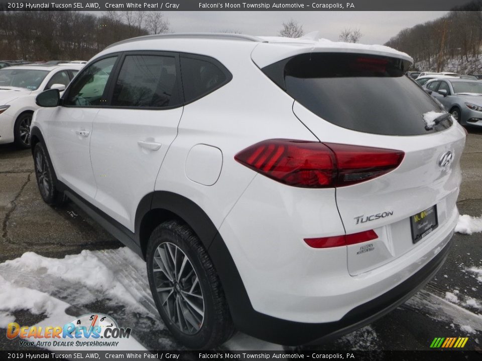 2019 Hyundai Tucson SEL AWD Cream White Pearl / Gray Photo #6