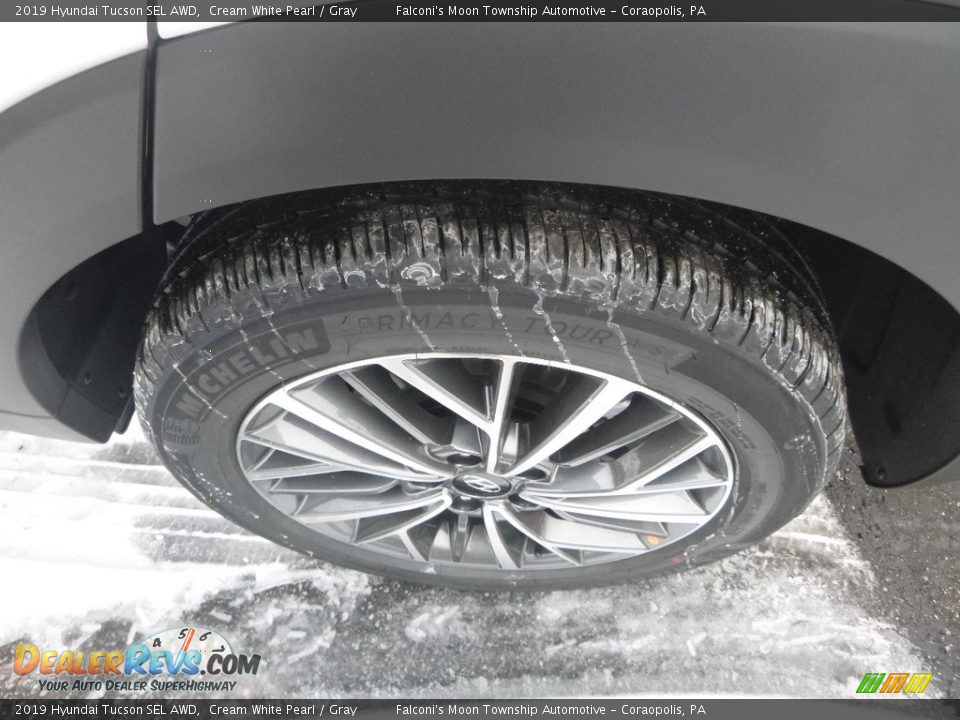 2019 Hyundai Tucson SEL AWD Cream White Pearl / Gray Photo #7