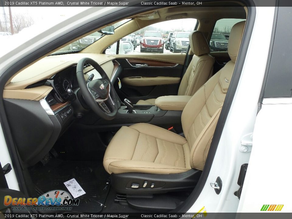 Maple Sugar Interior - 2019 Cadillac XT5 Platinum AWD Photo #3