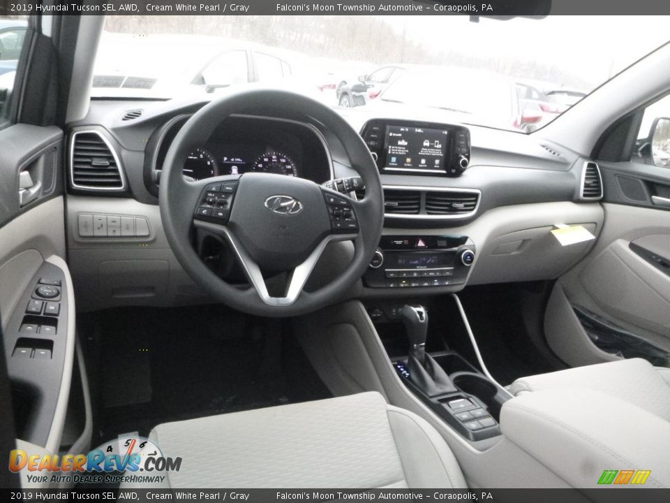 2019 Hyundai Tucson SEL AWD Cream White Pearl / Gray Photo #9