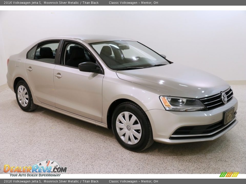 2016 Volkswagen Jetta S Moonrock Silver Metallic / Titan Black Photo #1