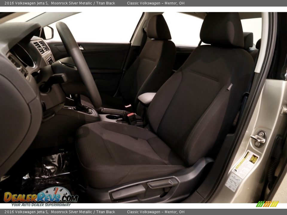 2016 Volkswagen Jetta S Moonrock Silver Metallic / Titan Black Photo #5