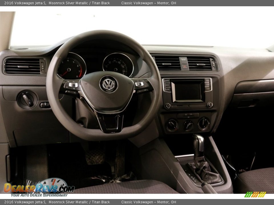 2016 Volkswagen Jetta S Moonrock Silver Metallic / Titan Black Photo #6