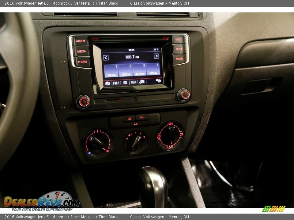 2016 Volkswagen Jetta S Moonrock Silver Metallic / Titan Black Photo #9