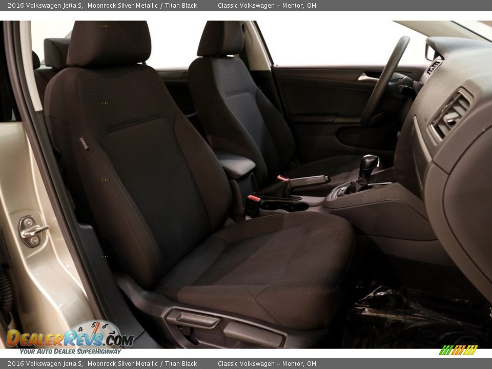 2016 Volkswagen Jetta S Moonrock Silver Metallic / Titan Black Photo #12
