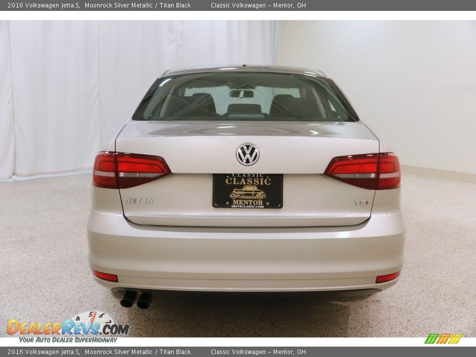 2016 Volkswagen Jetta S Moonrock Silver Metallic / Titan Black Photo #15