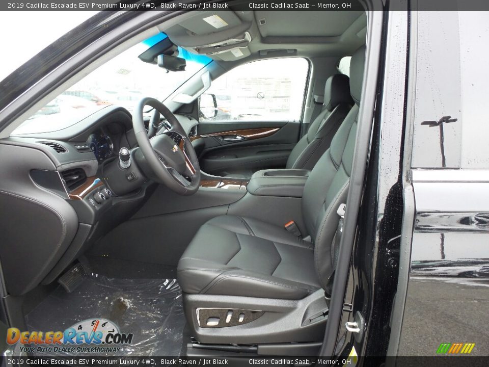 Jet Black Interior - 2019 Cadillac Escalade ESV Premium Luxury 4WD Photo #3