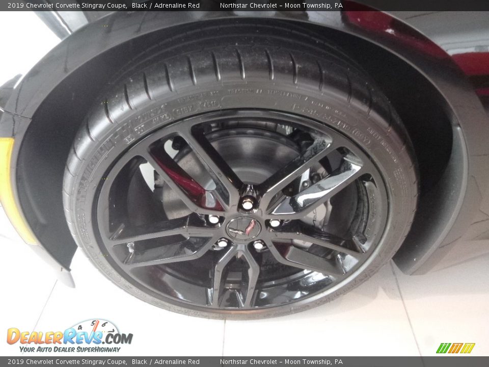 2019 Chevrolet Corvette Stingray Coupe Black / Adrenaline Red Photo #2
