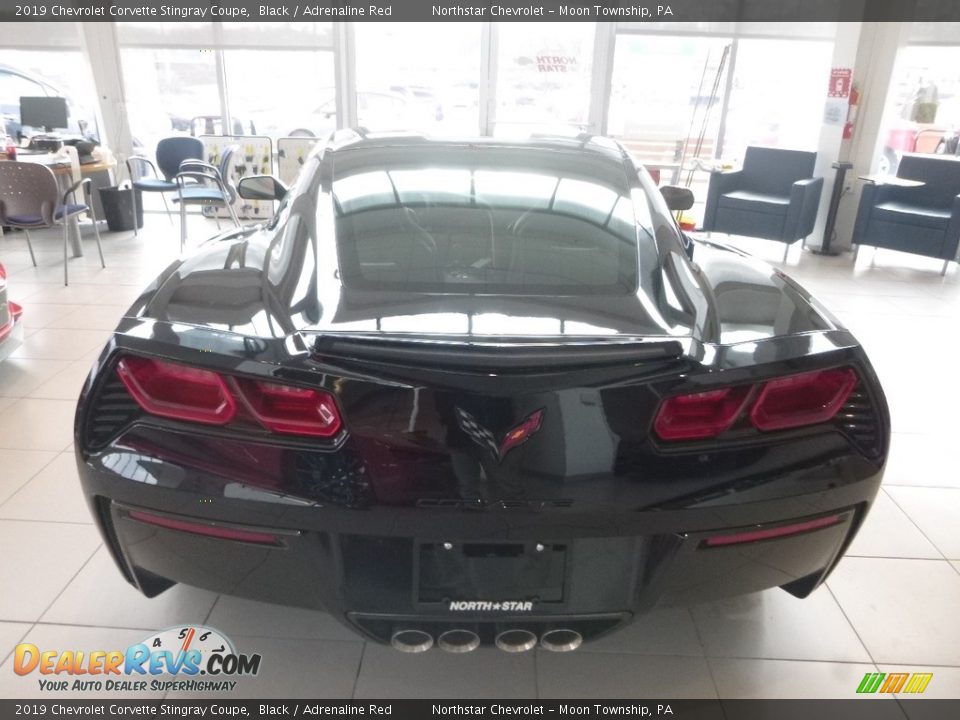 2019 Chevrolet Corvette Stingray Coupe Black / Adrenaline Red Photo #4