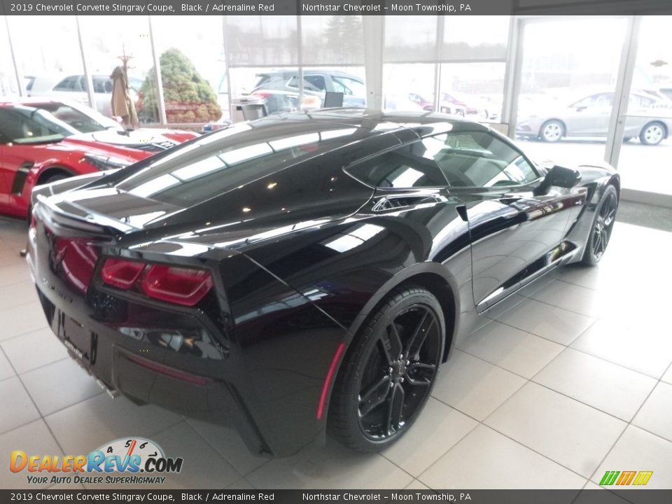 2019 Chevrolet Corvette Stingray Coupe Black / Adrenaline Red Photo #5