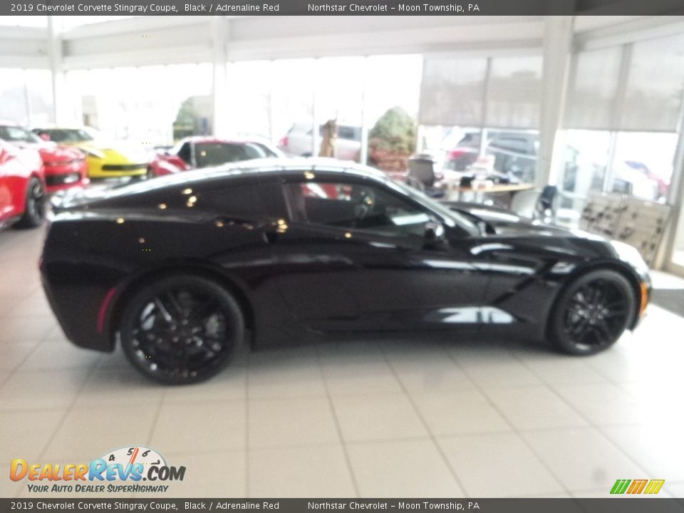 2019 Chevrolet Corvette Stingray Coupe Black / Adrenaline Red Photo #6