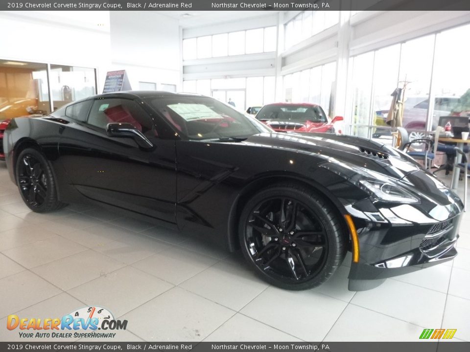 2019 Chevrolet Corvette Stingray Coupe Black / Adrenaline Red Photo #8