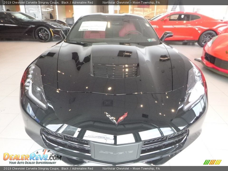 2019 Chevrolet Corvette Stingray Coupe Black / Adrenaline Red Photo #9