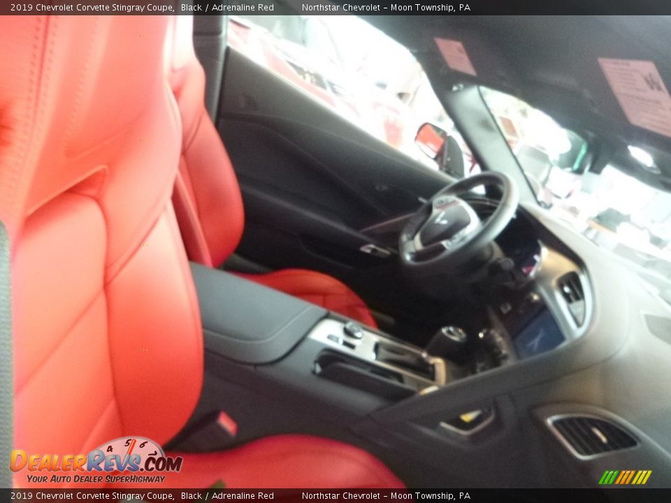 2019 Chevrolet Corvette Stingray Coupe Black / Adrenaline Red Photo #12