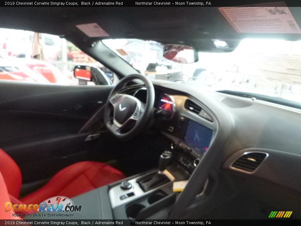 2019 Chevrolet Corvette Stingray Coupe Black / Adrenaline Red Photo #13
