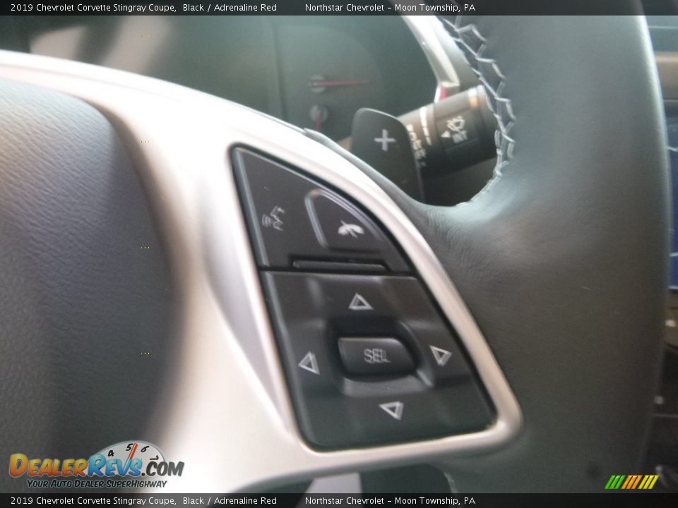 2019 Chevrolet Corvette Stingray Coupe Black / Adrenaline Red Photo #18