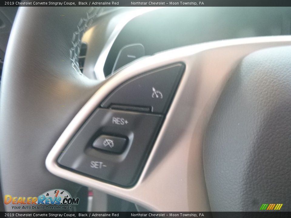 2019 Chevrolet Corvette Stingray Coupe Black / Adrenaline Red Photo #19