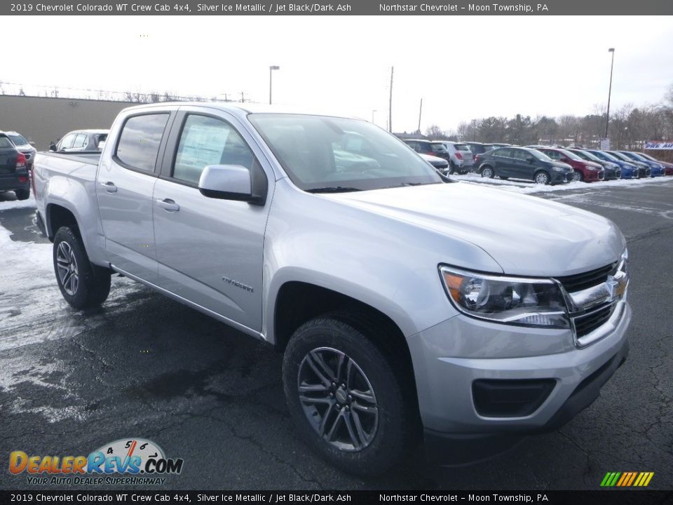 2019 Chevrolet Colorado WT Crew Cab 4x4 Silver Ice Metallic / Jet Black/Dark Ash Photo #8