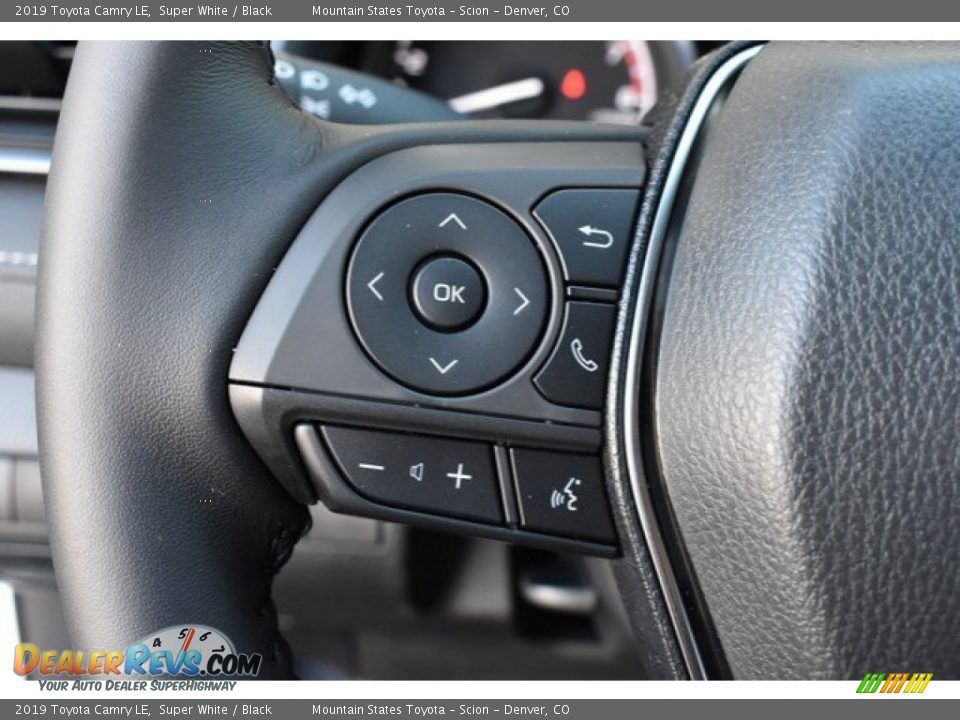 2019 Toyota Camry LE Super White / Black Photo #26