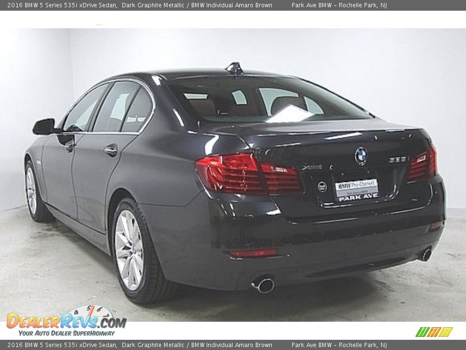 2016 BMW 5 Series 535i xDrive Sedan Dark Graphite Metallic / BMW Individual Amaro Brown Photo #1