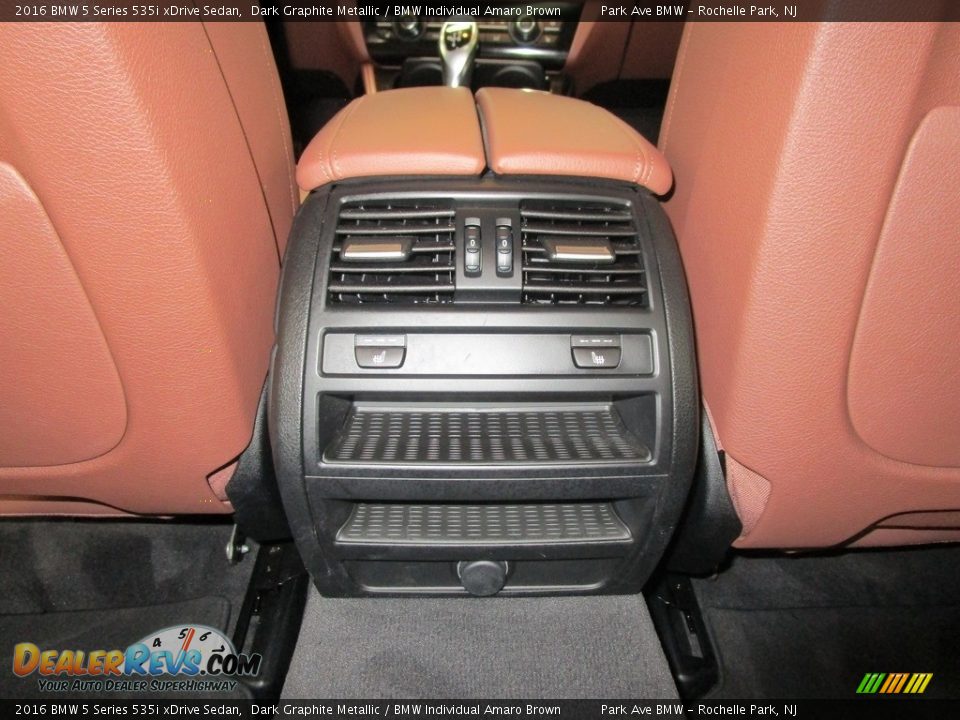 2016 BMW 5 Series 535i xDrive Sedan Dark Graphite Metallic / BMW Individual Amaro Brown Photo #17