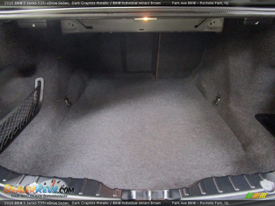 2016 BMW 5 Series 535i xDrive Sedan Dark Graphite Metallic / BMW Individual Amaro Brown Photo #18