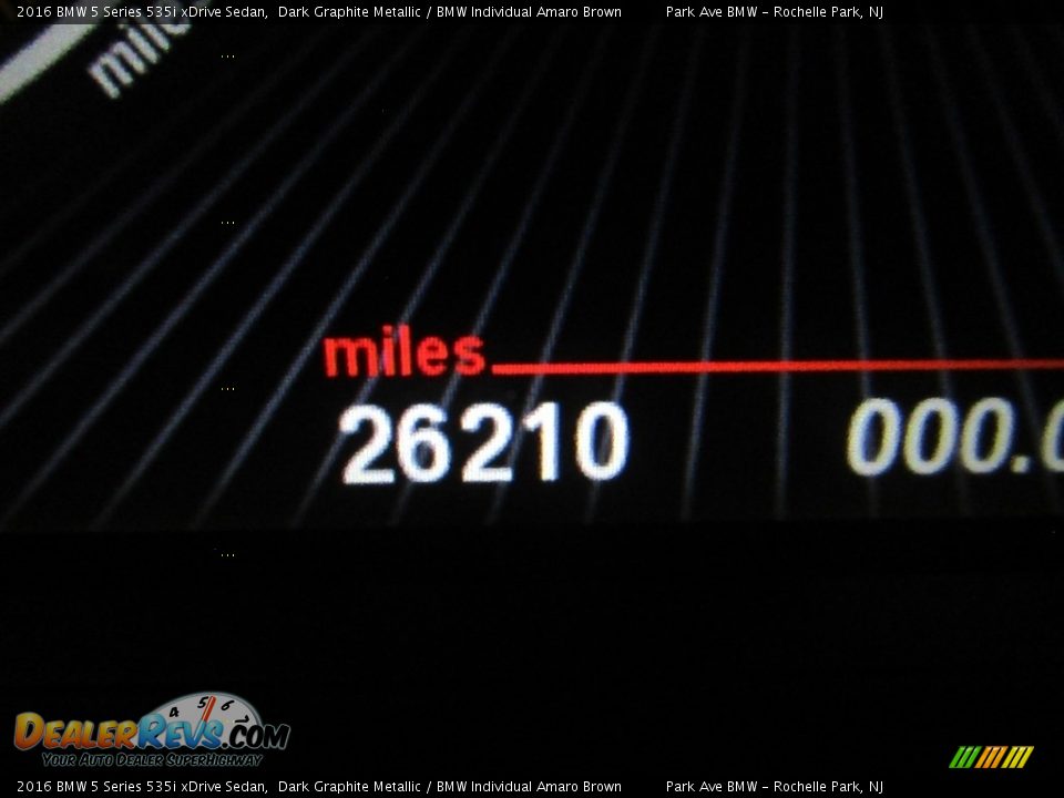 2016 BMW 5 Series 535i xDrive Sedan Dark Graphite Metallic / BMW Individual Amaro Brown Photo #22