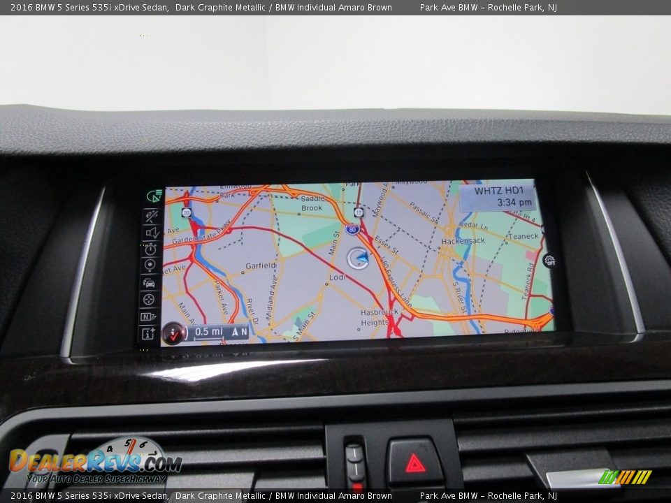 2016 BMW 5 Series 535i xDrive Sedan Dark Graphite Metallic / BMW Individual Amaro Brown Photo #23