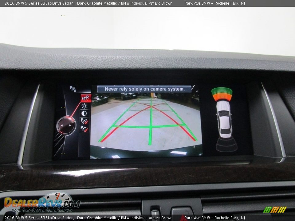 2016 BMW 5 Series 535i xDrive Sedan Dark Graphite Metallic / BMW Individual Amaro Brown Photo #24