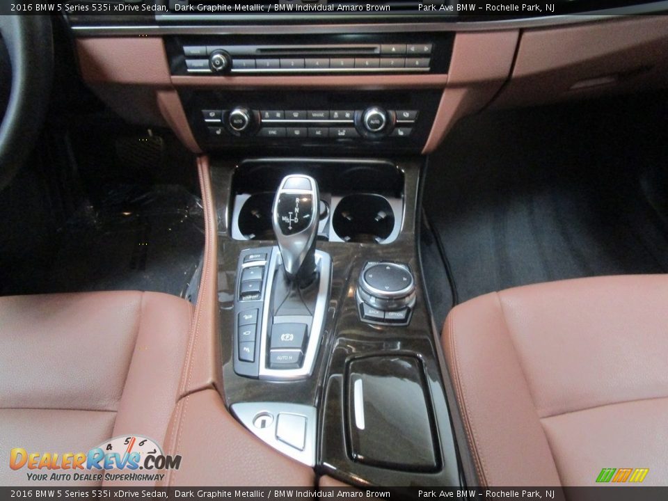 2016 BMW 5 Series 535i xDrive Sedan Dark Graphite Metallic / BMW Individual Amaro Brown Photo #25