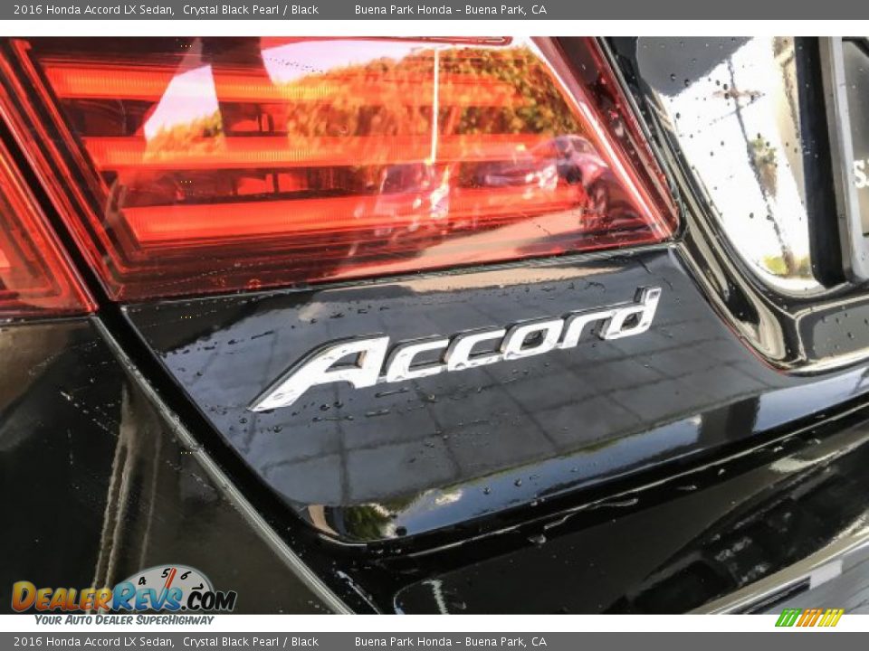 2016 Honda Accord LX Sedan Crystal Black Pearl / Black Photo #7