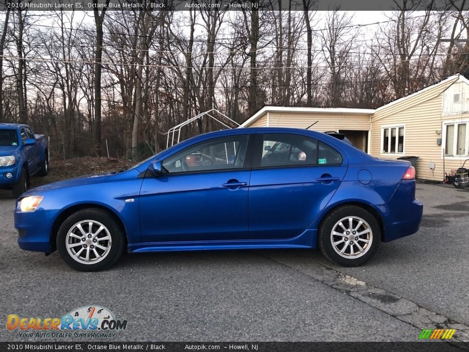 2010 Mitsubishi Lancer ES Octane Blue Metallic / Black Photo #2