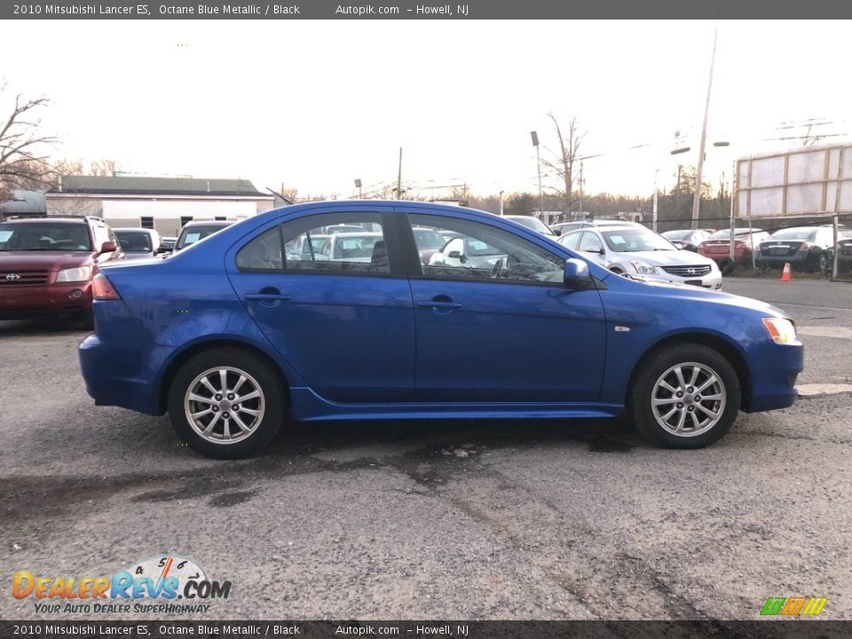 2010 Mitsubishi Lancer ES Octane Blue Metallic / Black Photo #6