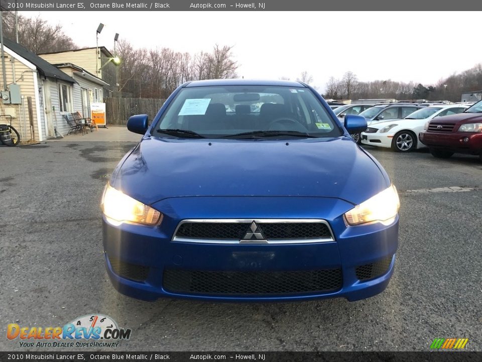 2010 Mitsubishi Lancer ES Octane Blue Metallic / Black Photo #8