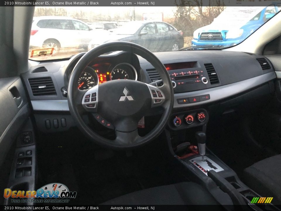 2010 Mitsubishi Lancer ES Octane Blue Metallic / Black Photo #9
