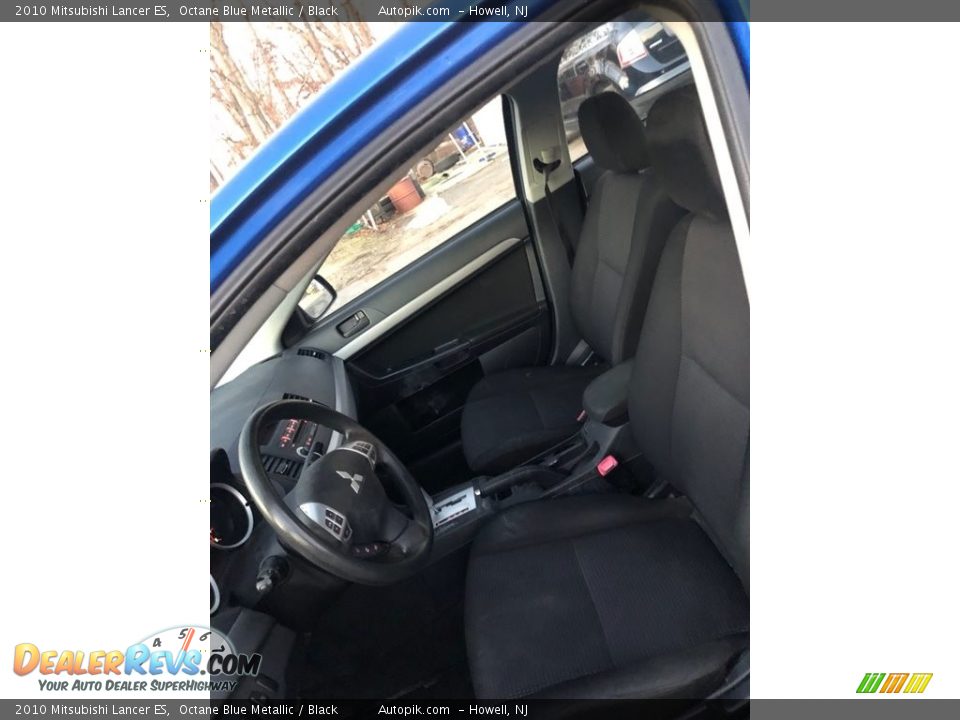 2010 Mitsubishi Lancer ES Octane Blue Metallic / Black Photo #13