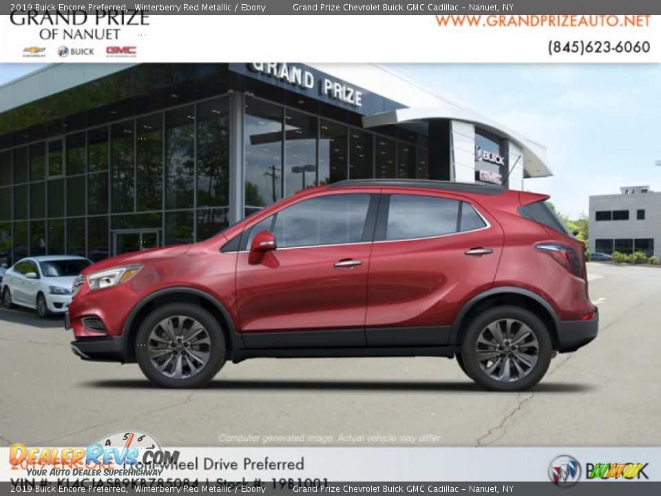 2019 Buick Encore Preferred Winterberry Red Metallic / Ebony Photo #2