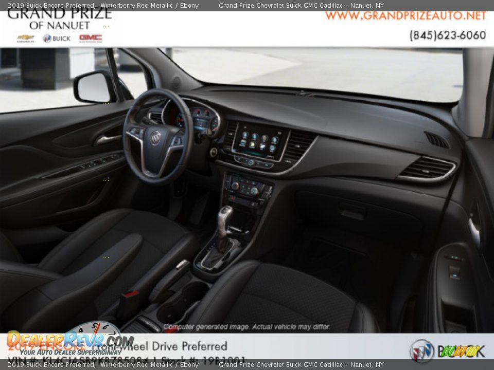 2019 Buick Encore Preferred Winterberry Red Metallic / Ebony Photo #7
