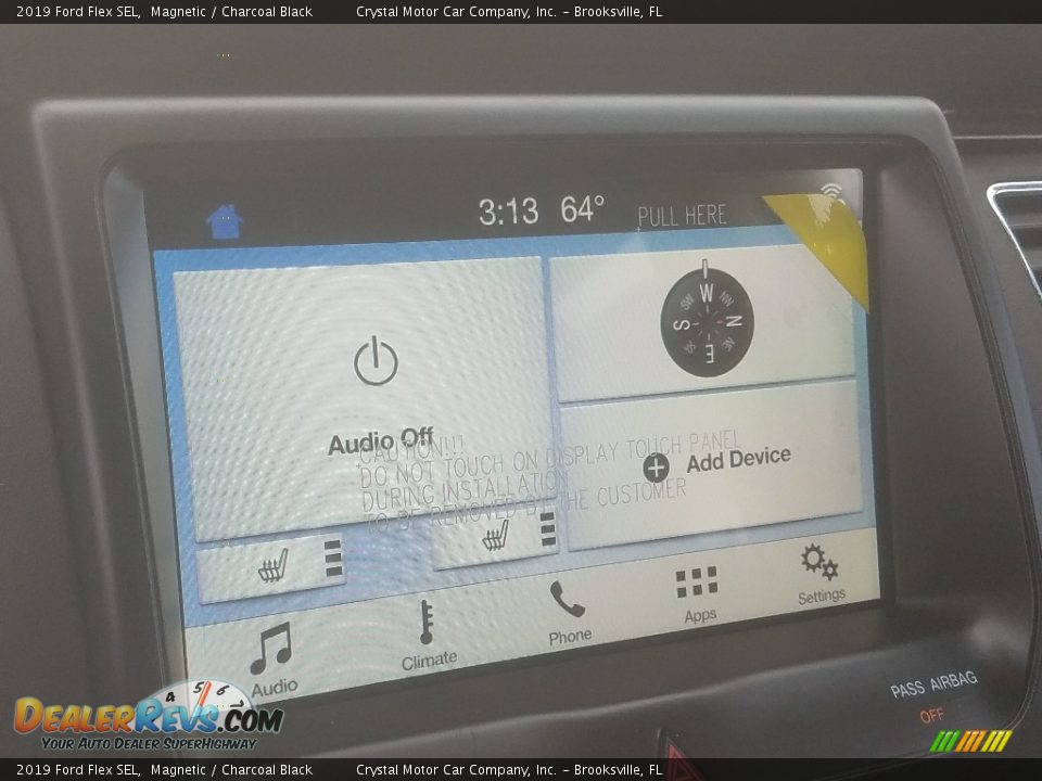 2019 Ford Flex SEL Magnetic / Charcoal Black Photo #16