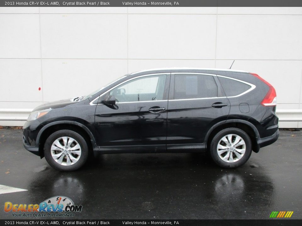 2013 Honda CR-V EX-L AWD Crystal Black Pearl / Black Photo #2